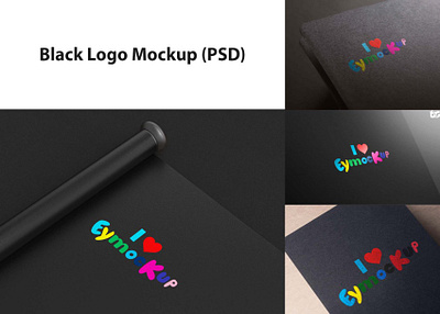 Black Logo Mockup (PSD) download mock up download mockup logo mockup mockup mockups psd psd mockup