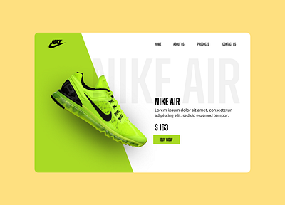 Nike - UI Design branding graphic design nike shoes nike website nikew product page shoe shoes ui ui design ux design ux reasearch website desgin