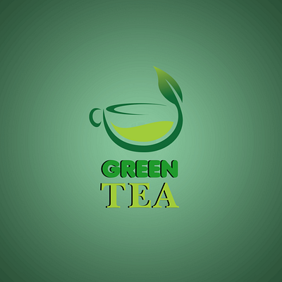 GREEN TEA LOGO branding logo business logo design graphic design graphic designer illustration logo design logo illustration logo maker minimalist logo