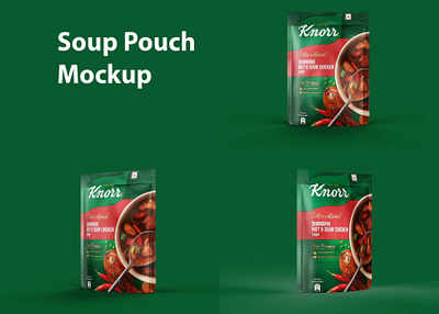 Soup Pouch Mockup (PSD) download mock up download mockup mockup mockups pouch mockup psd psd mockup