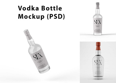 Vodka Bottle Mockup (PSD) bottle mockup download mock up download mockup mockup mockups psd psd mockup