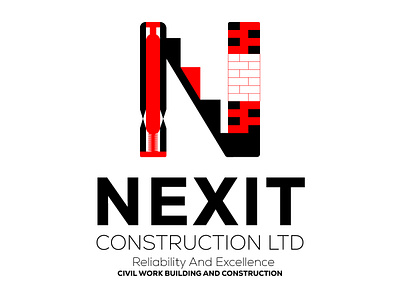 NEXIT Construction Ltd Civil Work, Building and Construction civil work logo logo design nexit construction ltd.