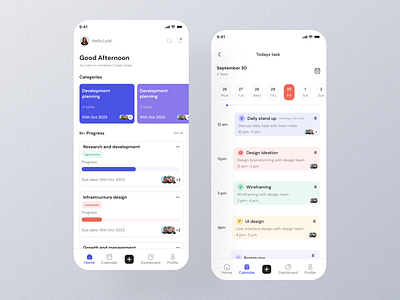 Task management app ui