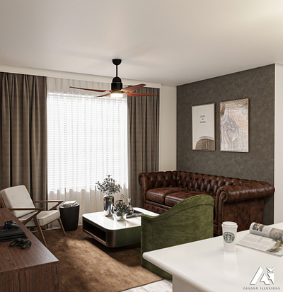 London Apartment Interior Renovation 3d 3d concept 3d modeling 3d rendering 3ds max apartment design architectural concept concept design furniture furniture design interior leather sofa makeover redesign renovation