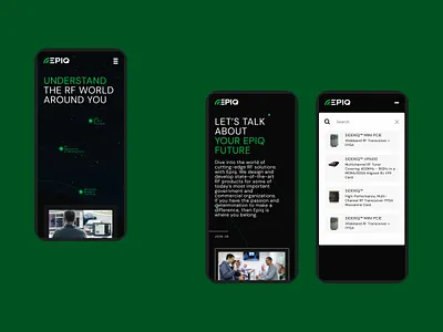 Epiq - Mobile Website branding corporate design graphic design interface mobile mobile website radio frequency ui user experience user interface ux web design web marketing website