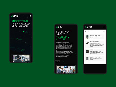 Epiq - Mobile Website branding corporate design graphic design interface mobile mobile website radio frequency ui user experience user interface ux web design web marketing website