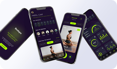 Bodspo App branding design graphic design typography ui