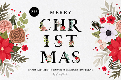 Sale. Christmas cards & Alphabet alphabet christmas christmas card christmas flower decor eucalyptus floral frame frame green branches happy new year letters and numbers merry christmas postcard seamless pattern watercolor wedding invitation winter flowers winter illustration winter season winter wonderland