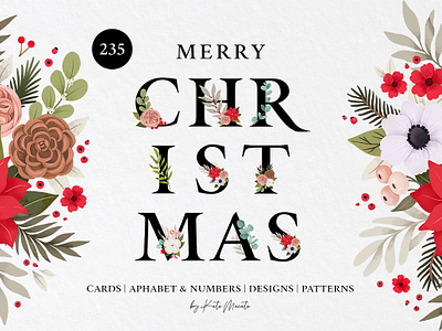 Sale. Christmas cards & Alphabet alphabet christmas christmas card christmas flower decor eucalyptus floral frame frame green branches happy new year letters and numbers merry christmas postcard seamless pattern watercolor wedding invitation winter flowers winter illustration winter season winter wonderland