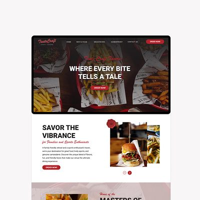 UI Design for a Family Restaurant branding design figma productdesign restaurant ui ux