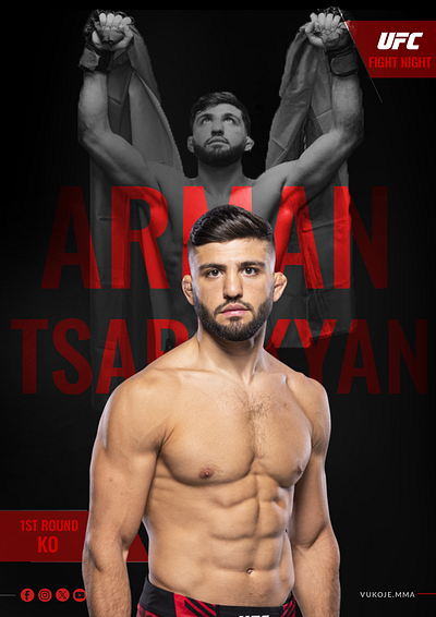 Arman Tsarukyan UFC Poster boxing deisgn design flyer graphic design photoshop poster sport