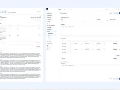 Invoice / Quotation generator admin ecommerce invoice