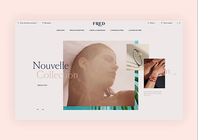 Fred - Jewelry Brand accessories animation atelier ecommerce fashion fred interaction interface jewel jewellery jewelry jewels motion design product page savoir faire shop smooth ui uidesign website animation