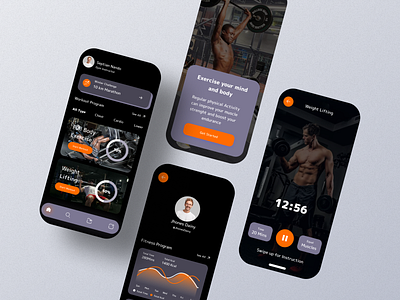 Workout 3d adobe animation branding dashboard design design work figma graphic design logo mobile applications motion graphics ui ux ux ui design website design