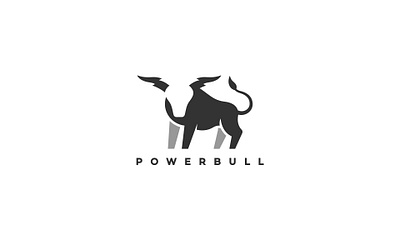 PowerBull abstract logo brand design brand identity branding bull logo business logo corporate logo creative logo dynamic logo geometric logo graphic design illustration logo logo design minimal logo minimalist logo modern logo negative space logo symbolic logo trendy logo