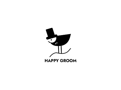 Happy Groom Logo design graphic design happy groom illustration logo logo design logos mens wedding outfits