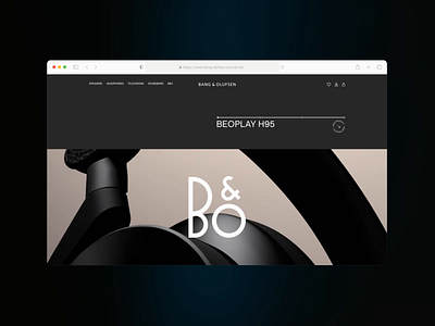 Bang&Olufsen | E-commerce Redesign & Identity animation design ui ux web