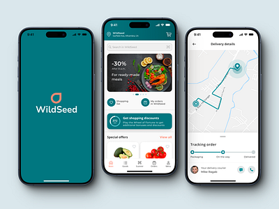 Grocery Mobile App achievements apple delivery design food food store grocery grocery store grocerymobileapp mobile mobile app sale shop shopping supermarket ux ui design uxui vegetables web design wildseed