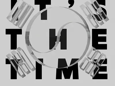 School project poster - Korean cultural exploration 3d 3d poster animation blender graphic design korea korean poster poster design