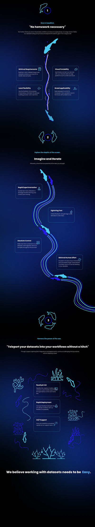 Encapsulating the flockfysh process. branding graphic design ui