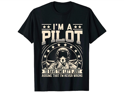 PILOT T-SHIRT DESIGN customtshirt pilottshirt retro t shirtdesign trendytshirt tshirt typographytshirt vintage