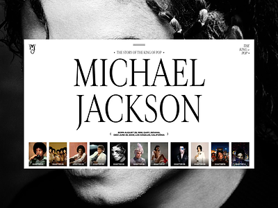 Michael Jackson - The Story Of The King Of Pop branding design interaction kingofpop michaeljackson mobile photography thriller40 typography ui ux website