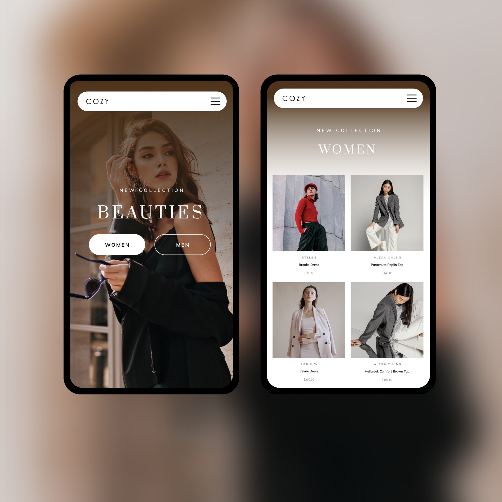 Fashion Boutique app branding design dress fashion graphic design illustration logo minimal ui ux web website