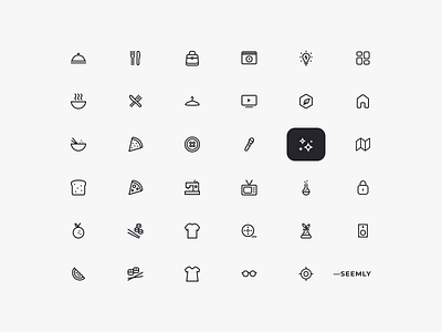 Seemly - Icon set clean free icon iconset illustration simple ui