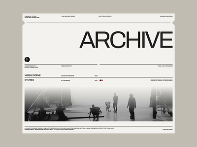 ARCHIVE - Website Concept animations archive blog cinematic cms concept design files interaction landing page minimalist modern portfolio table ui ux web web design webdesign website