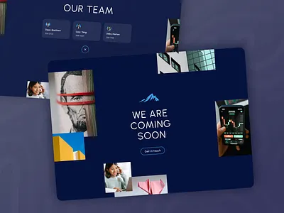 Coming soon... clean desktop finance money simple website