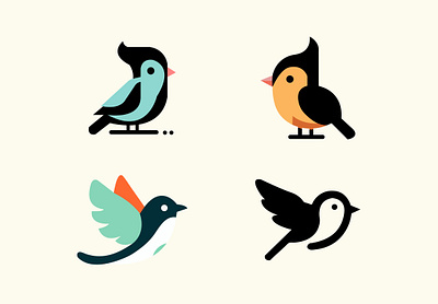 Hand-drawn bird icons app icons bird icons set birds colorful icons creative ferdus design graphic design hand drawn innovative logo purchasable icons solid fill icons website icons