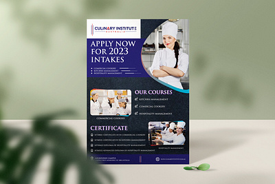 Commercial Cookery Flyer Design branding comercial cookery flyer design creative flyer design design flyer design graphic design modern design simple design