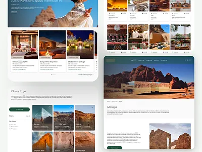 Web design for destination website design system ui web design