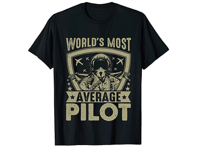 Pilot t-shirt design bulktshirt customtshirt pilottshirt retro trendytshirt tshirt typography vintage