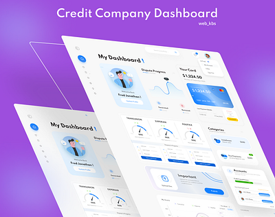 Credit company dashboard 3d animation app branding dashboard design graphic design illustration logo motion graphics typography ui ux vector