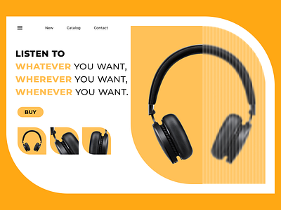 Headphone website design design figma ui web design website design