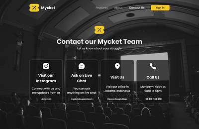 Contact us Mycket - DailyUI 027 app dailyui design illustration movie ui ux web