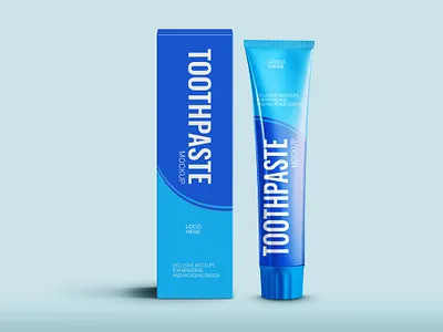 Free Toothpaste Mockup PSD free free mockup freebies mockup mockup design mockup psd product design psd mockup toothpaste