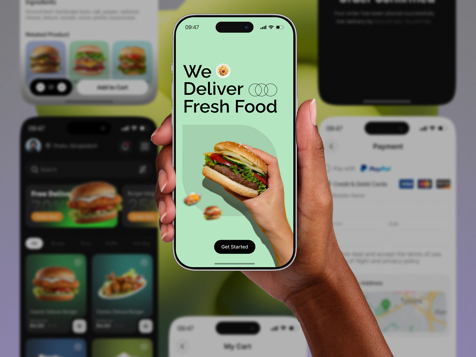Food Delivery App UI by Sujon Hossain for Oripio on Dribbble