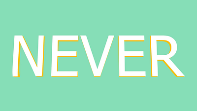 Never give up aftereffects animation design dribbble best shot gif motion motion design motion graphics motiongraphics ty typography