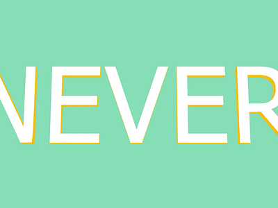 Never give up aftereffects animation design dribbble best shot gif motion motion design motion graphics motiongraphics ty typography