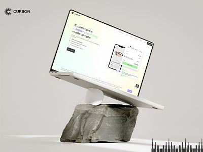 Curbon- Carbon Offsetting for E-commerce carbon footprint carbon offset clean look curbon design digital waste ecommerce live project minimal minimal website reduce carbon responsive save earth ui ux web layout website website design