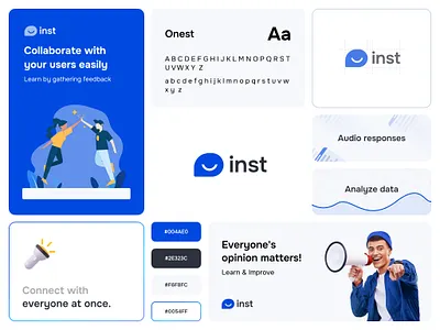 INST Branding Bento branding graphic design logo ui