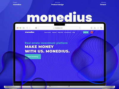 Monedius - real estate crowdfunding platform banking branding crowdfunding crowdlending design system figma finance fintech graphicdesign icons investment monedius motion p2p realestate uxstrategy vc webdesign