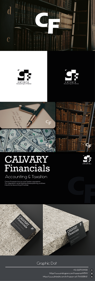 Calvary Financial Logo graphic design illustration logo design