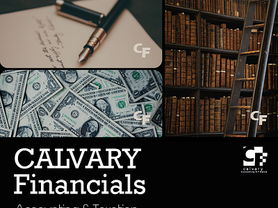 Calvary Financial Logo graphic design illustration logo design