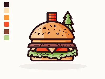 Burger Illustration 1930 branding burger burger logo burgers cartoon character character cheeseburger cool design cute doodle fast food food hamburger illustration logo design logotype old cartoon old school vintage