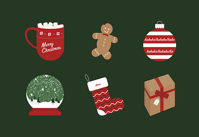 Christmas collection christmas illustration vector