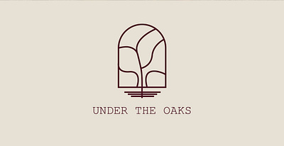 Under the oaks graphic design logo design