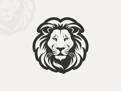 Lion Head Logo black character clean design face fantasy lion fierce lion game lion head icon illustration lion lion designs lion head lion illy logo logo trends for royals sports strong lion symbol
